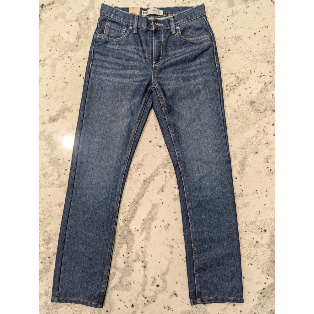 Levi's Womens 511 Slim 28 x 30 Sz 16 Blue Medium Wash Normcore Ourdoors Staple